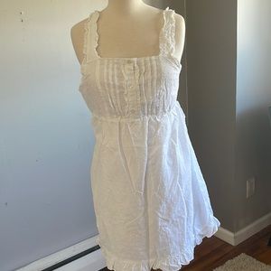 V-Neck Ruffle Strap Linen Blend Mini Dress
ABOUND